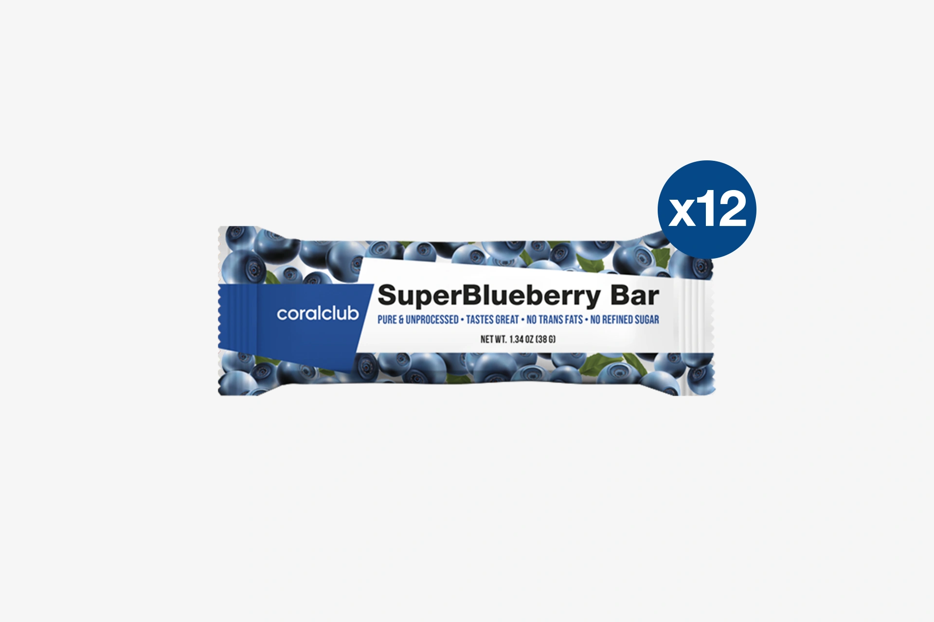 SuperBlueberry Bar, box of 12