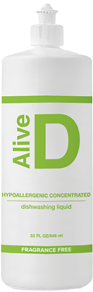 Alive D Hypoallergenic concentrated dishwashing liquid