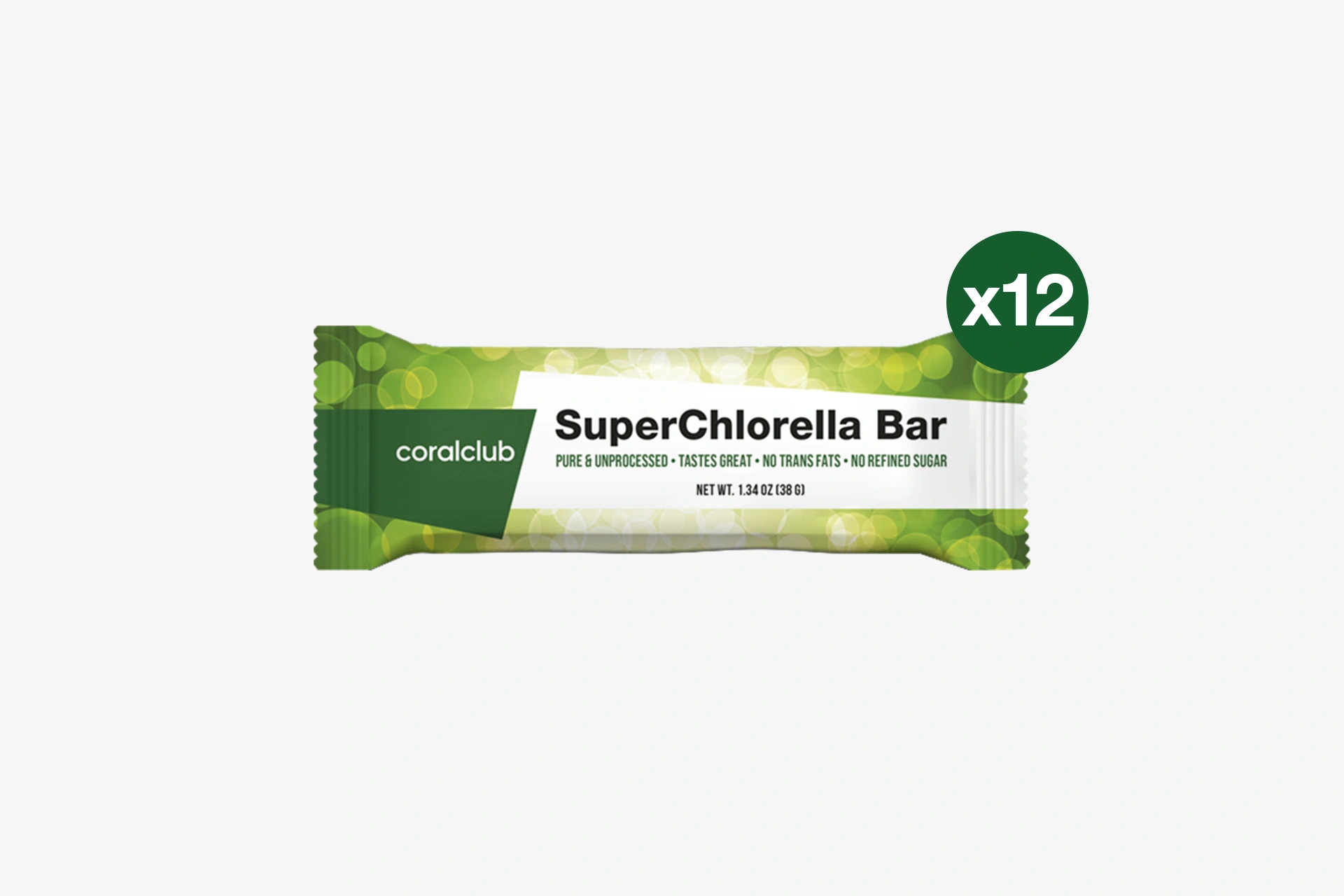 SuperChlorella Bar, box of 12