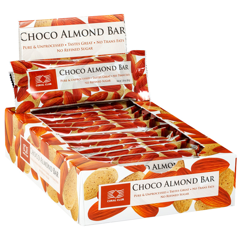 Choco Almond Bar, box of 12